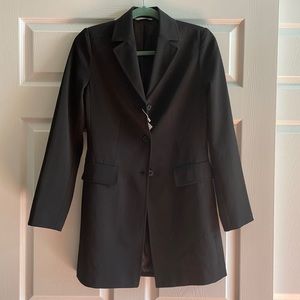 Now By Stefanel long black blazer coat